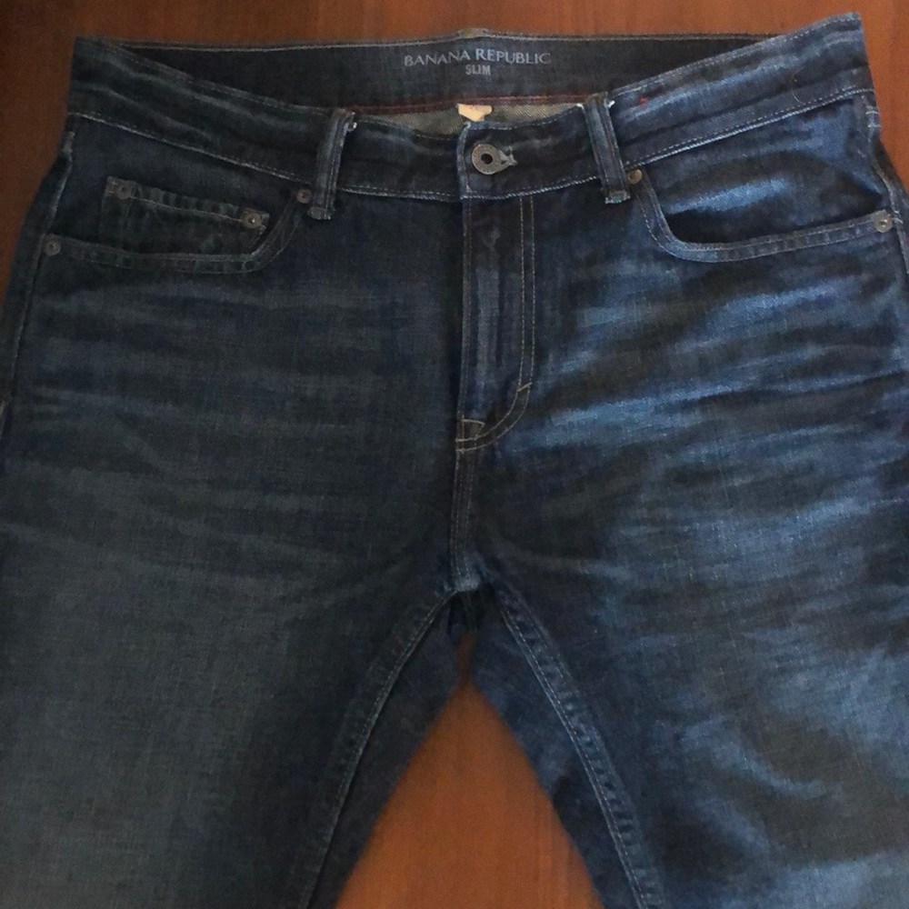 Quality blue jeans by Banana Republic